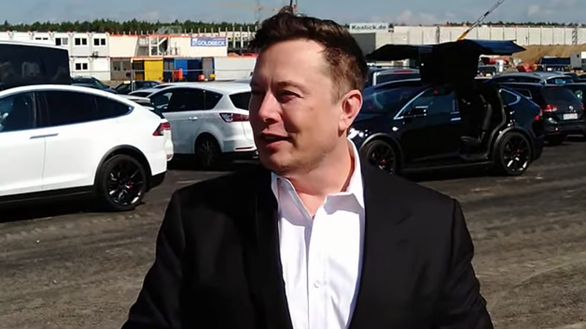 Elon Musk em Berlin na Alemanha
