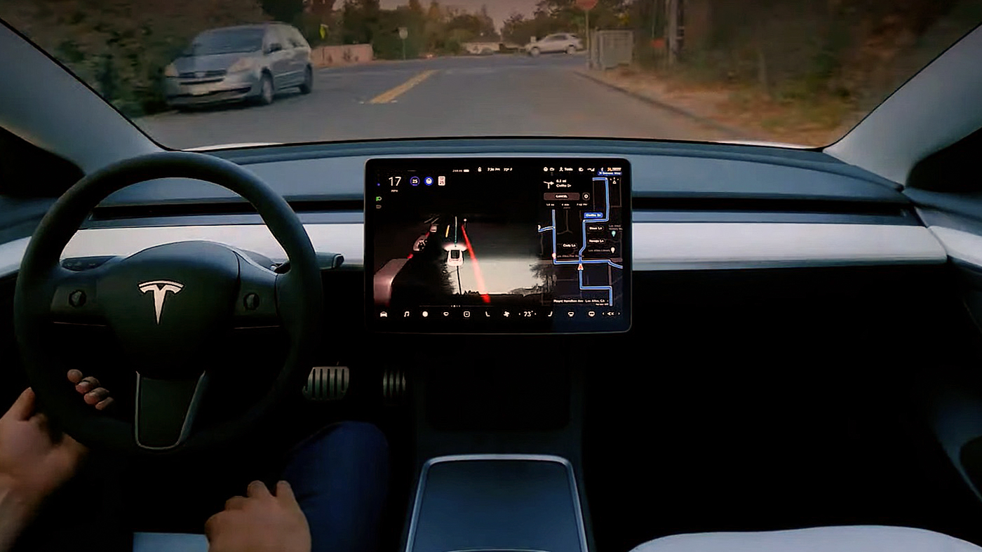 Vídeo piloto automático FSD Beta da Tesla